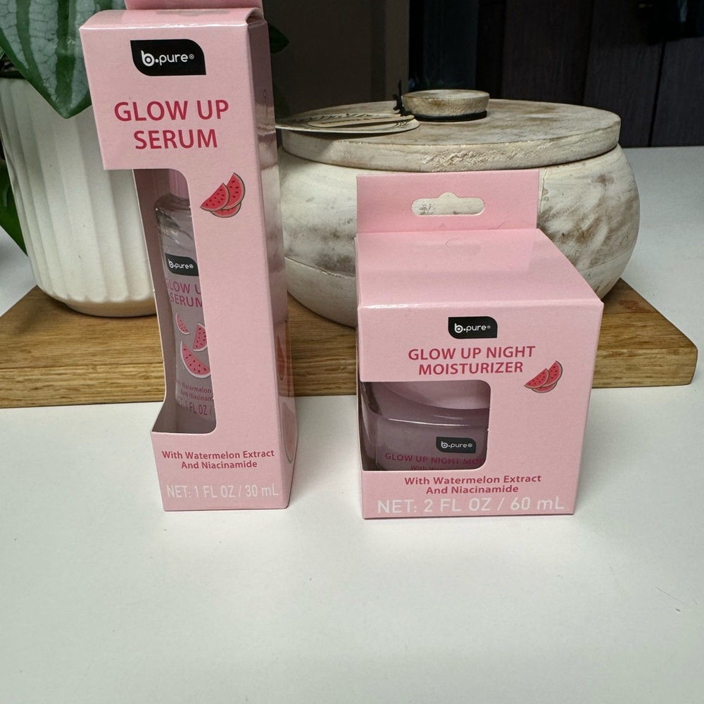 BPure Glow Up Serum and Night Moisturizer Set (Viral)